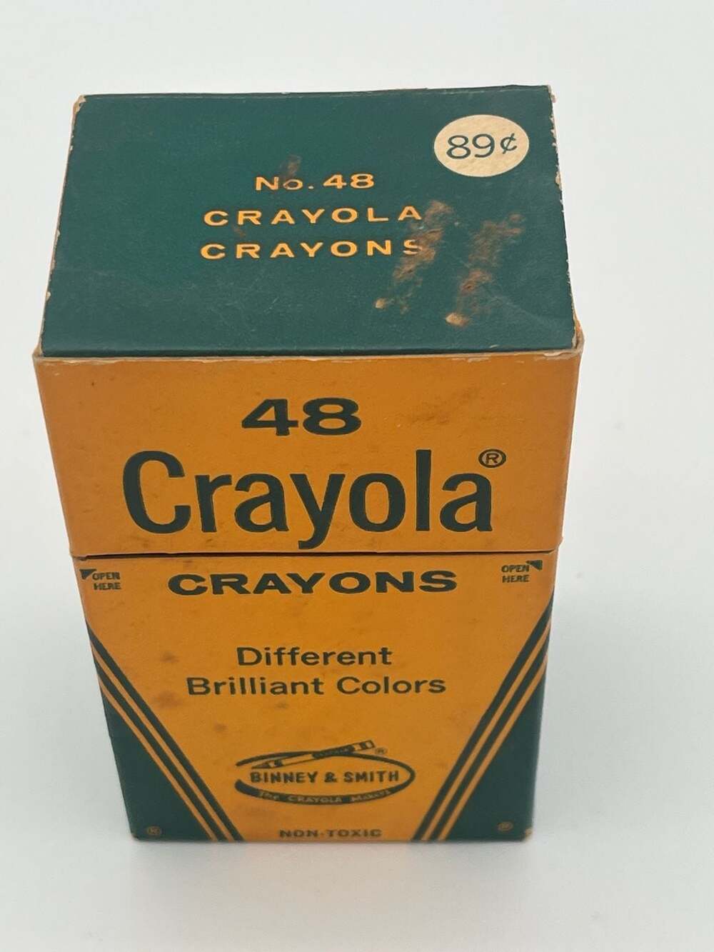 Vintage Crayola Crayons No. 48. Brilliant Color Box Binney & Smith Many Retired